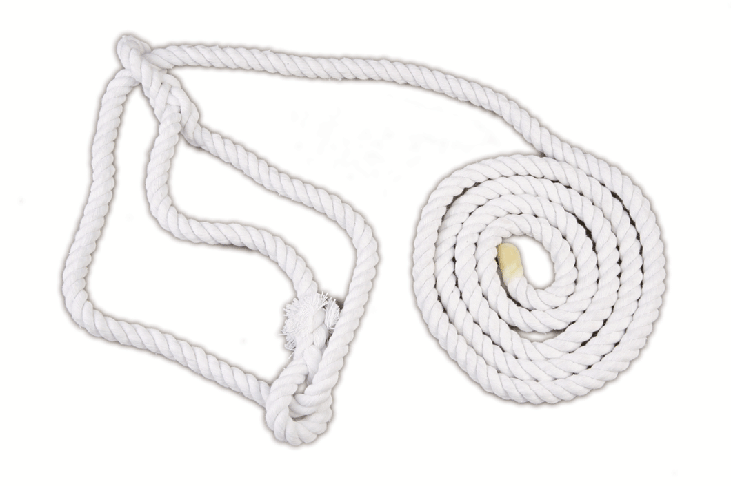 White cotton show halter